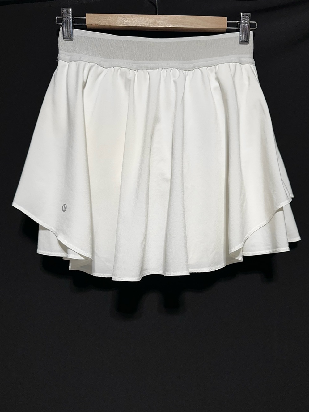 Lululemon Creamy White Tennis Skort Flowy Layered Skirt Built In Shorts